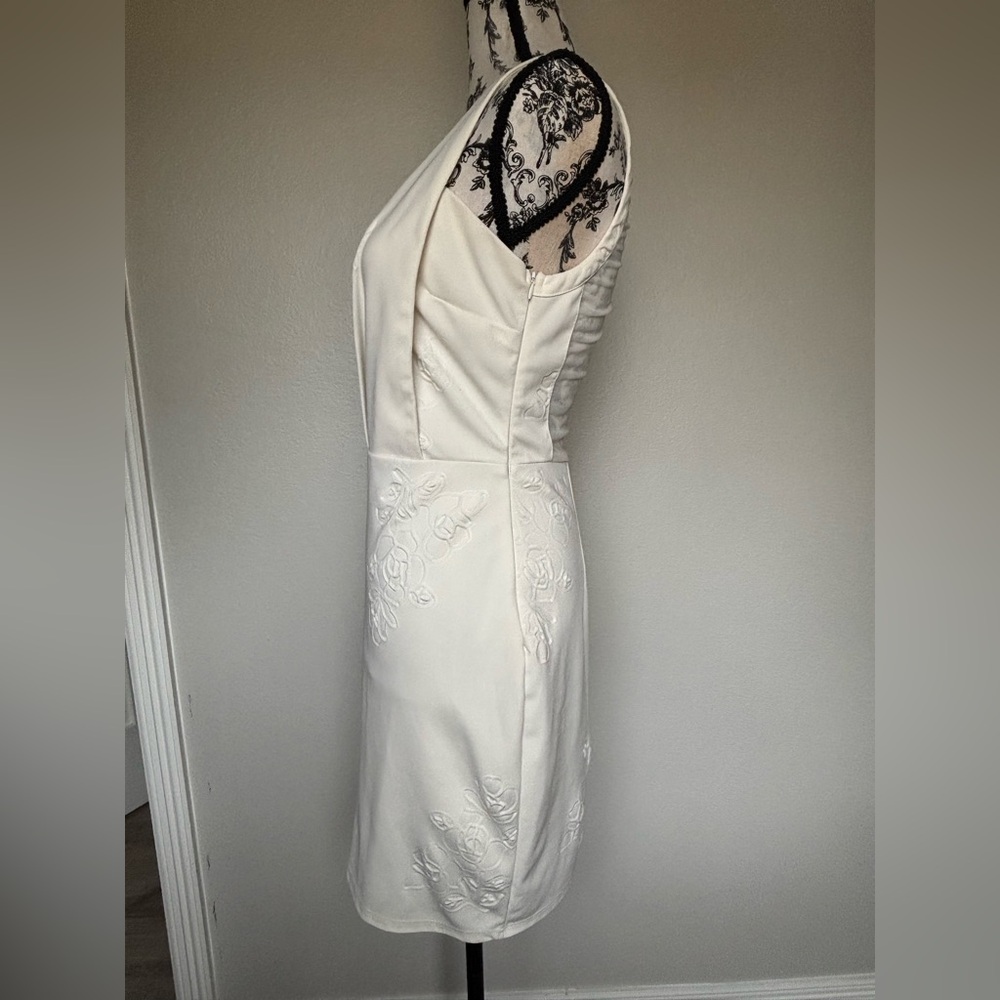 Marineblu beige Floral Mini Dress - Picture 5 of 12